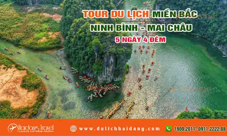 Tour miền bắc Ninh Bình Pù Luồng Mai Châu 5 ngày 4 đêm