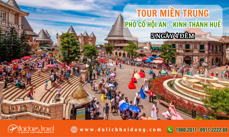 Tour Miền Trung Phố Cổ Hội An Kinh Thành Huế 5 ngày 4 đêm 