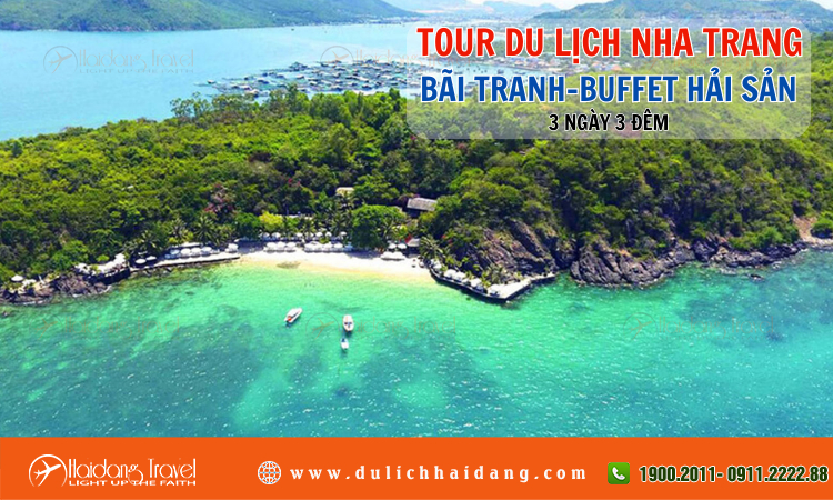 Tour du lịch Nha Trang Bãi Tranh Buffet Hải Sản 3 ngày 3 đêm