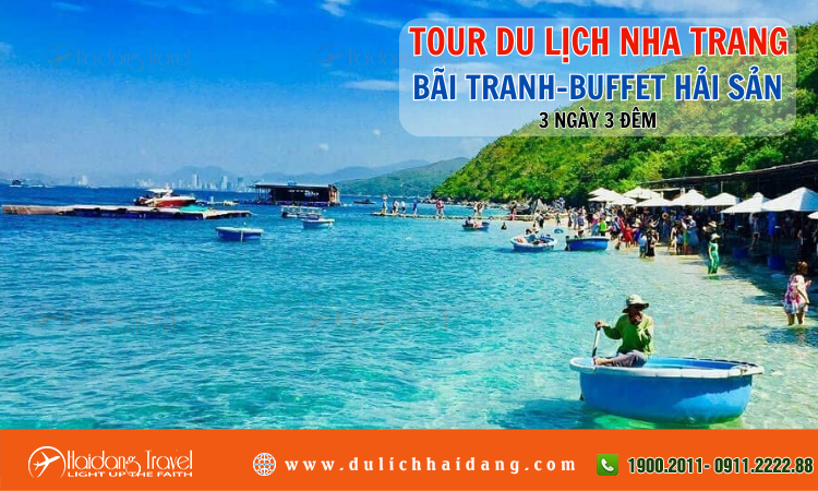 Tour du lịch Nha Trang Bãi Tranh Buffet Hải Sản 3 ngày 3 đêm