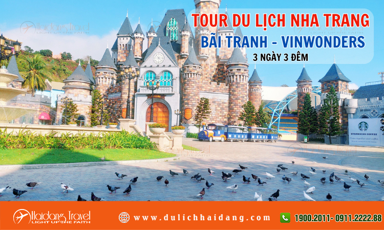 Tour du lịch Nha Trang Bãi Tranh Vinwonders 3 ngày 3 đêm
