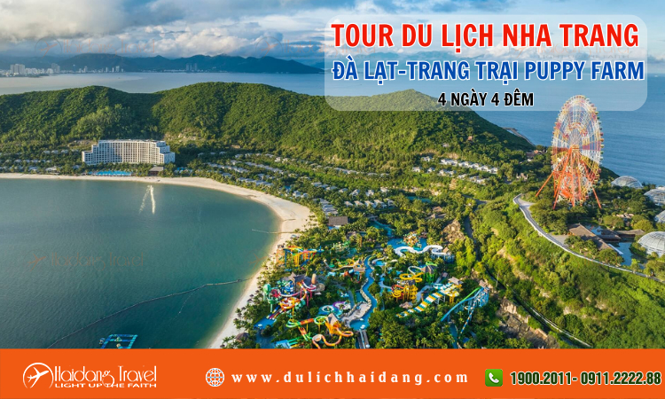 Tour du lịch Nha Trang Đà Lạt Trang Trại Puppy Farm 4 ngày 4 đêm