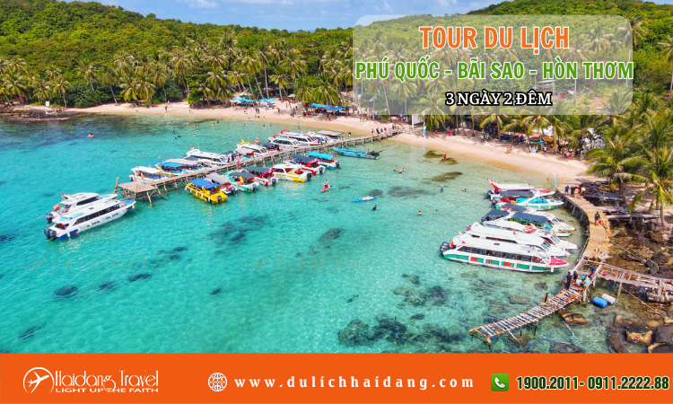 Tour Phú Quốc Bãi Sao Hòn Thơm 3 ngày 2 đêm