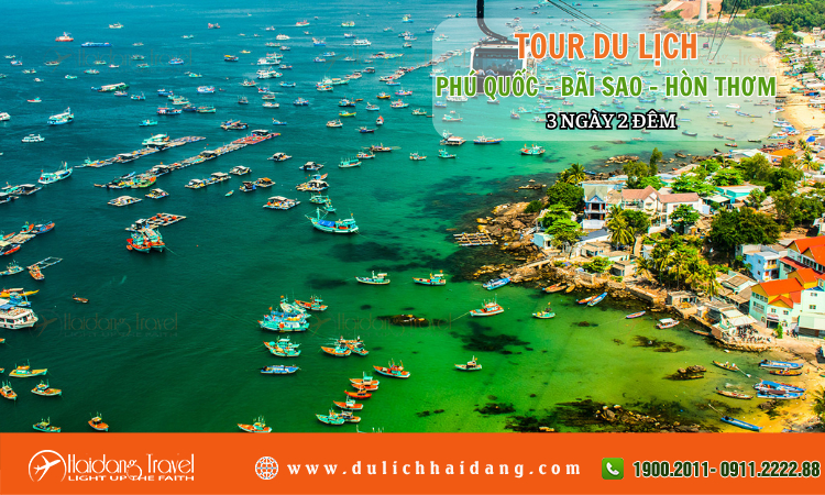 Tour Phú Quốc Bãi Sao Hòn Thơm 3 ngày 2 đêm