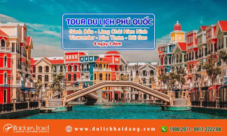 Tour Phú Quốc Gành Dầu Làng Chài Hàm Ninh 4 ngày 3 đêm