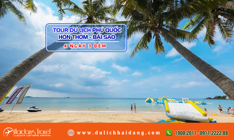 Tour Phú Quốc Hòn Thơm Bãi Sao 4 ngày 3 đêm