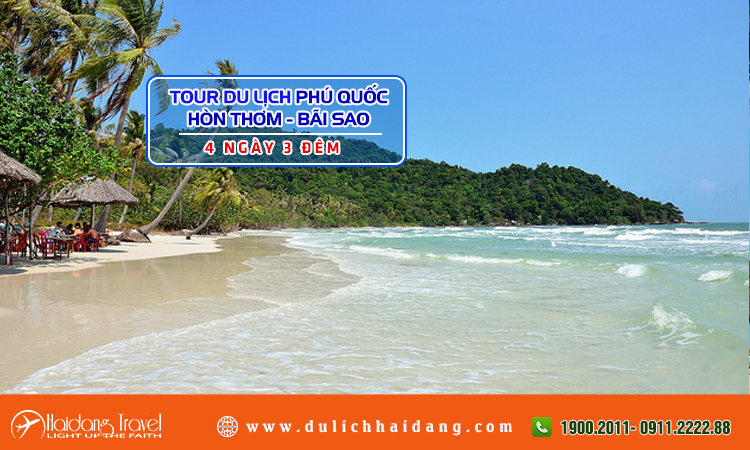 Tour Phú Quốc Hòn Thơm Bãi Sao 4 ngày 3 đêm