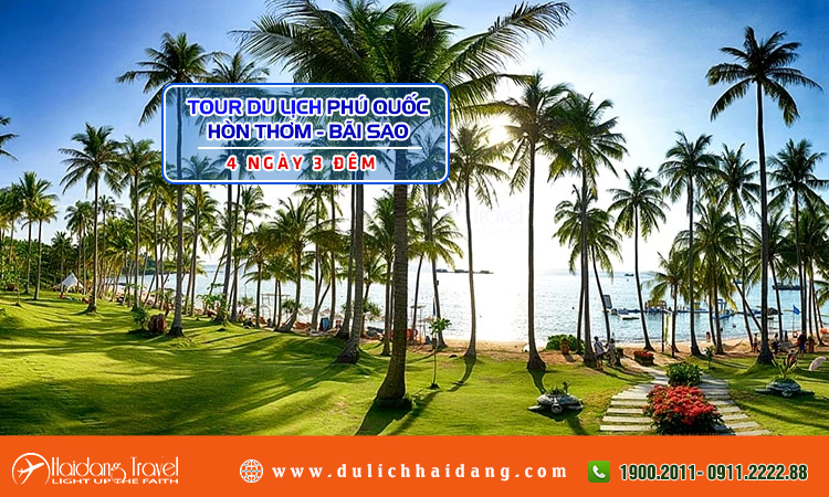 Tour Phú Quốc Hòn Thơm Bãi Sao 4 ngày 3 đêm