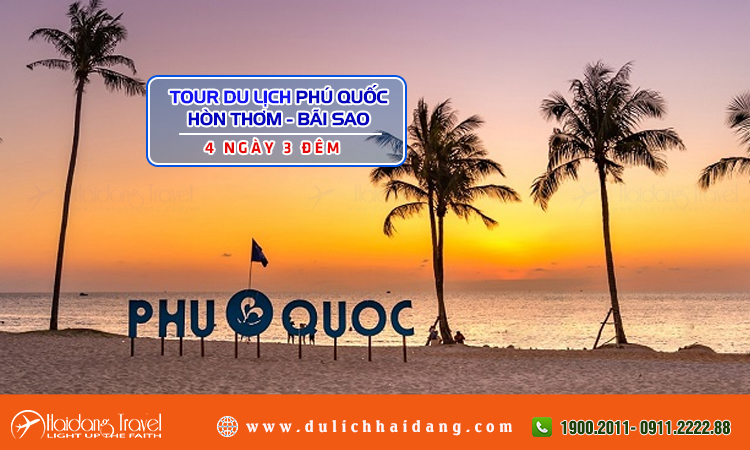 Tour Phú Quốc Hòn Thơm Bãi Sao 4 ngày 3 đêm
