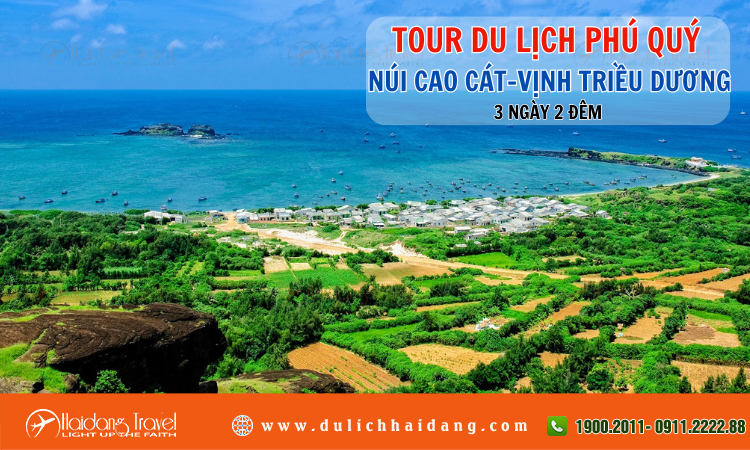 Tour du lịch Phú Quý Núi Cao Cát Vịnh Triều Dương 3 ngày 2 đêm