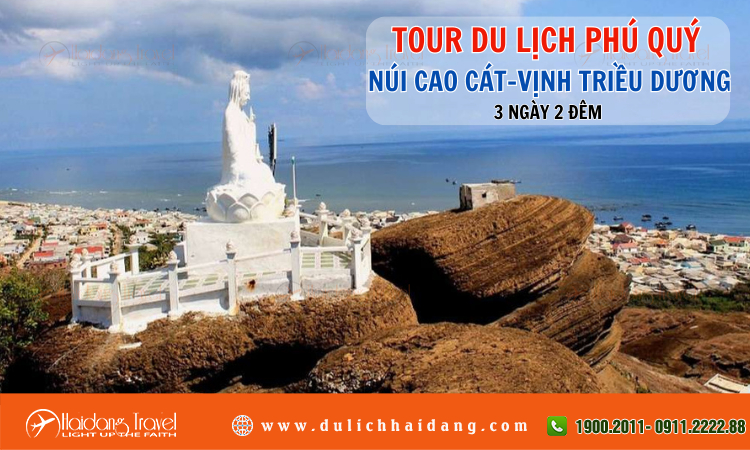 Tour du lịch Phú Quý Núi Cao Cát Vịnh Triều Dương 3 ngày 2 đêm