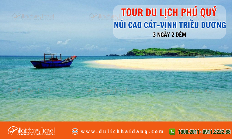 Tour du lịch Phú Quý Núi Cao Cát Vịnh Triều Dương 3 ngày 2 đêm