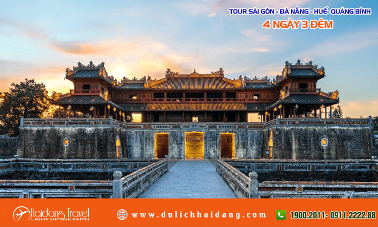 Tour du lịch Sài Gòn Đà Nẵng Huế Quảng Bình 4N3D