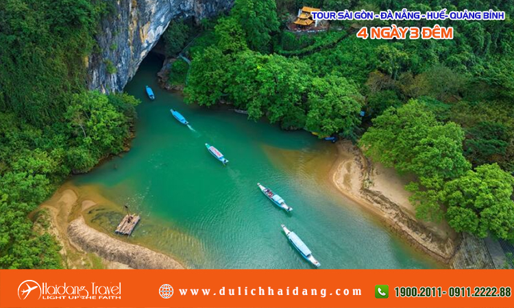 Tour du lịch Sài Gòn Đà Nẵng Huế Quảng Bình 4N3D