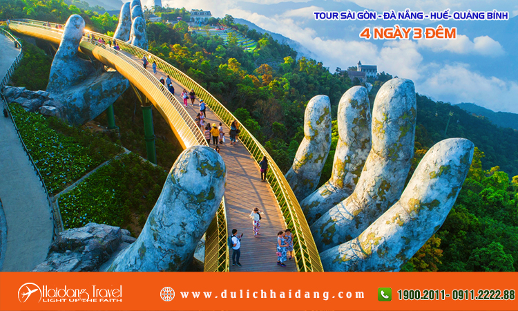 Tour du lịch Sài Gòn Đà Nẵng Huế Quảng Bình 4N3D
