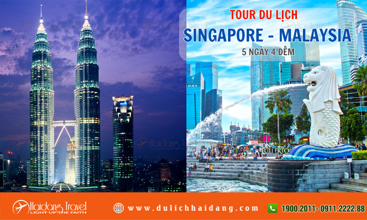 Tour du lịch Singapore Malaysia 5 ngày 4 đêm