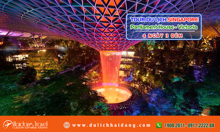 Tour Singapore Tòa Nhà Quốc Hội Nhà hát Victoria 4 ngày 3 đêm