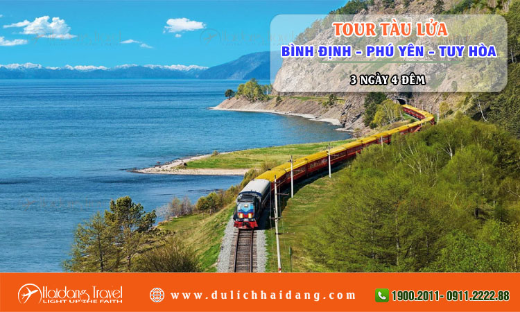 Tour tàu lửa Bình Định Phú Yên Tuy Hòa 3 ngày 4 đêm