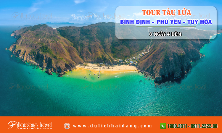 Tour tàu lửa Bình Định Phú Yên Tuy Hòa 3 ngày 4 đêm