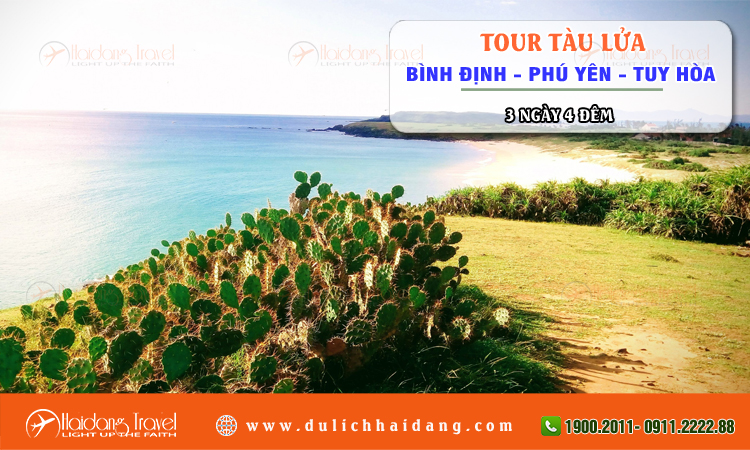 Tour tàu lửa Bình Định Phú Yên Tuy Hòa 3 ngày 4 đêm
