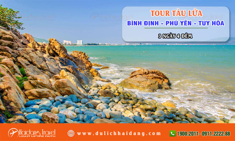 Tour tàu lửa Bình Định Phú Yên Tuy Hòa 3 ngày 4 đêm