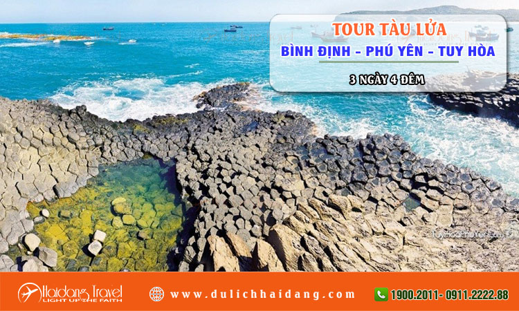 Tour tàu lửa Bình Định Phú Yên Tuy Hòa 3 ngày 4 đêm