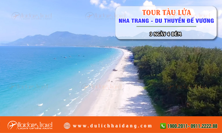 Tour tàu lửa Nha Trang Du Thuyền Đế Vương 3 ngày 4 đêm