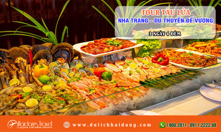Tour tàu lửa Nha Trang Du Thuyền Đế Vương 3 ngày 4 đêm