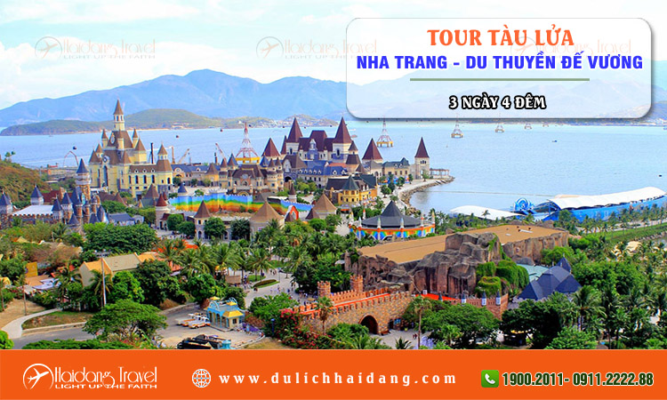 Tour tàu lửa Nha Trang Du Thuyền Đế Vương 3 ngày 4 đêm