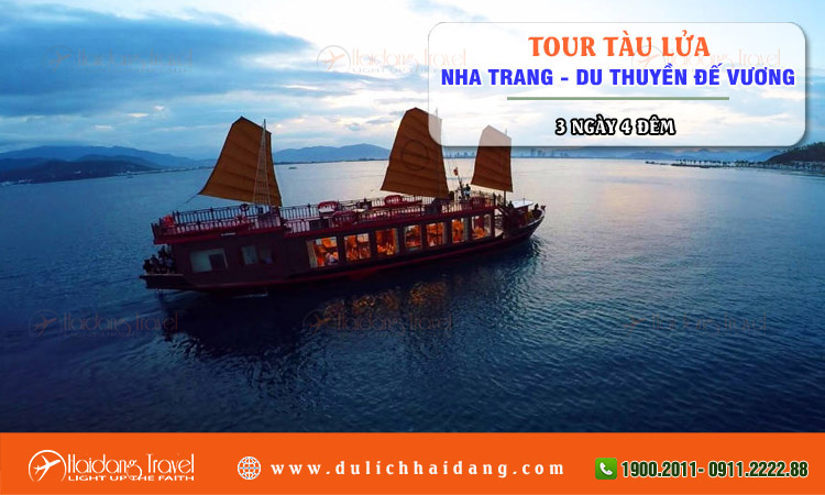 Tour tàu lửa Nha Trang Du Thuyền Đế Vương 3 ngày 4 đêm