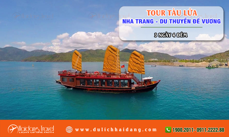 Tour tàu lửa Nha Trang Du Thuyền Đế Vương 3 ngày 4 đêm