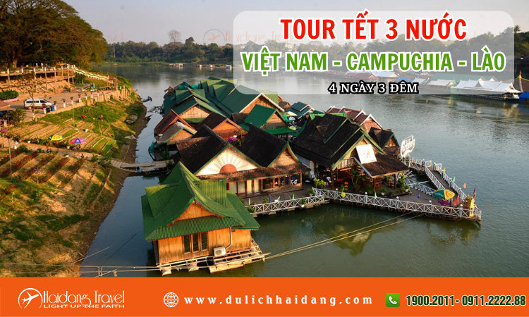 Tour Tết 3 Nước Việt Nam Campuchia Lào 4 ngày 3 đêm