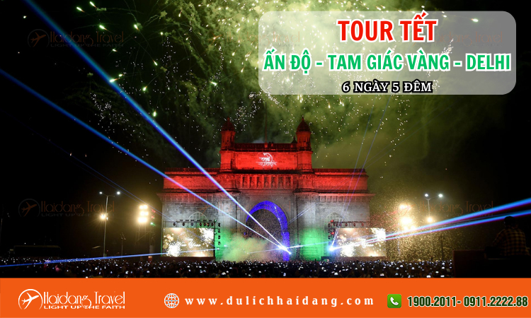 Tour Tết Ấn Độ Tam Giác Vàng Delhi 6 ngày 5 đêm
