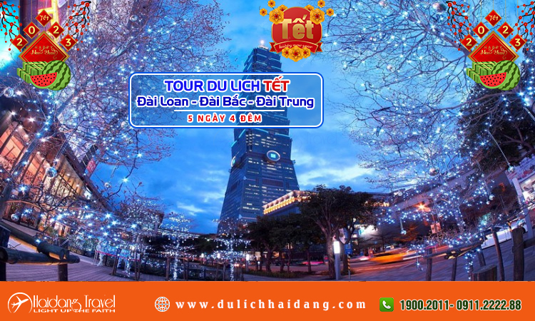 Tour Tết Đài Loan Đài Bắc Đài Trung 5 ngày 4 đêm