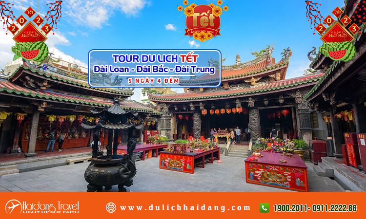 Tour Tết Đài Loan Đài Bắc Đài Trung 5 ngày 4 đêm