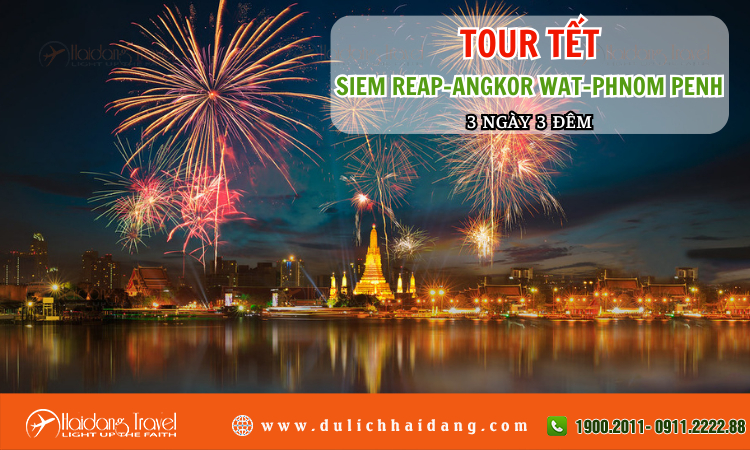 Tour Tết Siem Reap Angkor Wat Phnom Penh 3 ngày 3 đêm