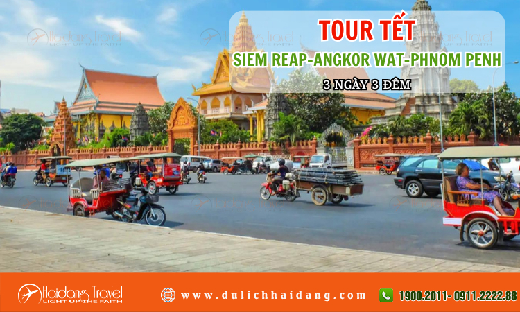 Tour Tết Siem Reap Angkor Wat Phnom Penh 3 ngày 3 đêm