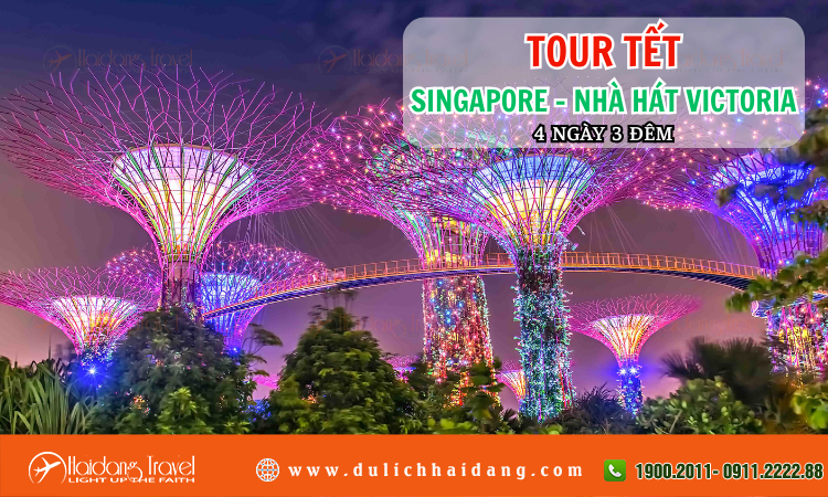 Tour Tết Singapore Nhà Hát Victoria 4 ngày 3 đêm