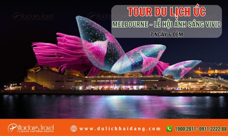 Tour Úc Melbourne Lễ hội Ánh Sáng Vivid 7 ngày 6 đêm