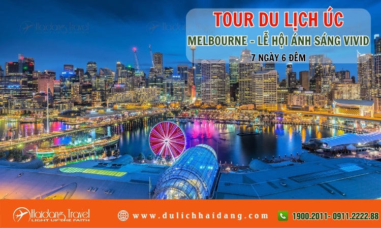 Tour Úc Melbourne Lễ hội Ánh Sáng Vivid 7 ngày 6 đêm