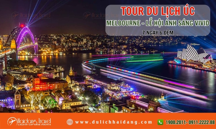 Tour Úc Melbourne Lễ hội Ánh Sáng Vivid 7 ngày 6 đêm